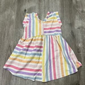 3/$20 Monica & Andi girls striped dress size 12-18months